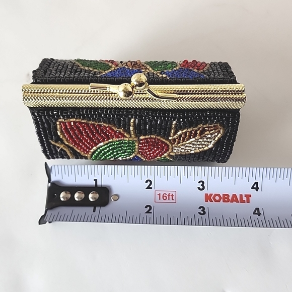 Set of 2 beaded coin purses, lipstick holder, like new - Picture 5 of 8